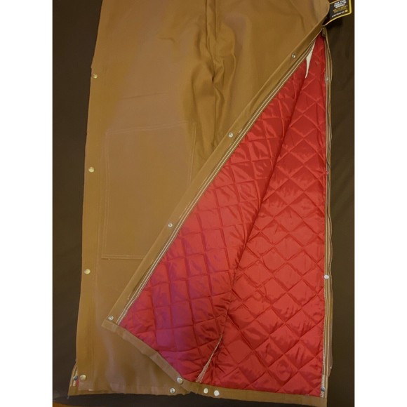Carhartt Brown 48/32 Duck Bib Overall Double Knee Quilt Lined R38 NEW *Read - Picture 4 of 9